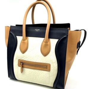 Celine Shopper Luggage Leather Handbag